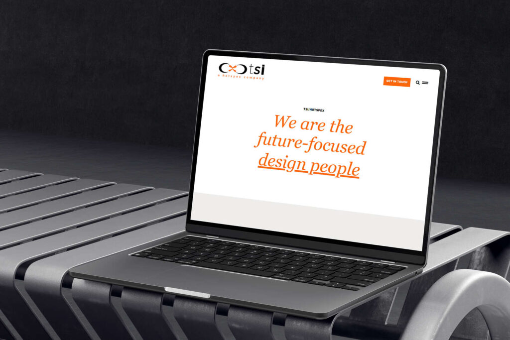 We Are Web Design Portfolio image showcasing the minimalist, professional website design for global brand consultancy The Silk Initiative on a laptop screen.